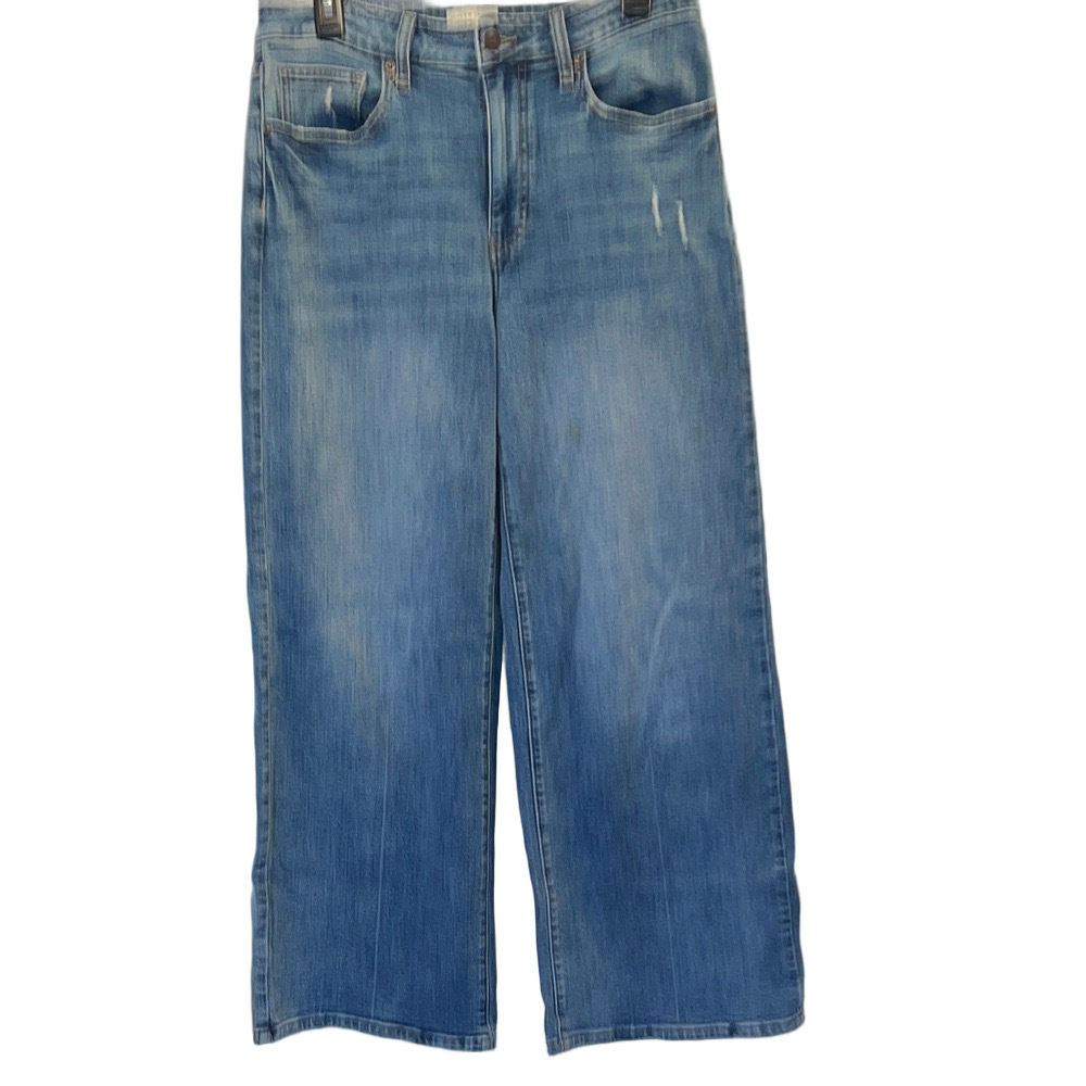 Stylish Blue Wide Leg Women's Jeans, Size 27 Wide Leg